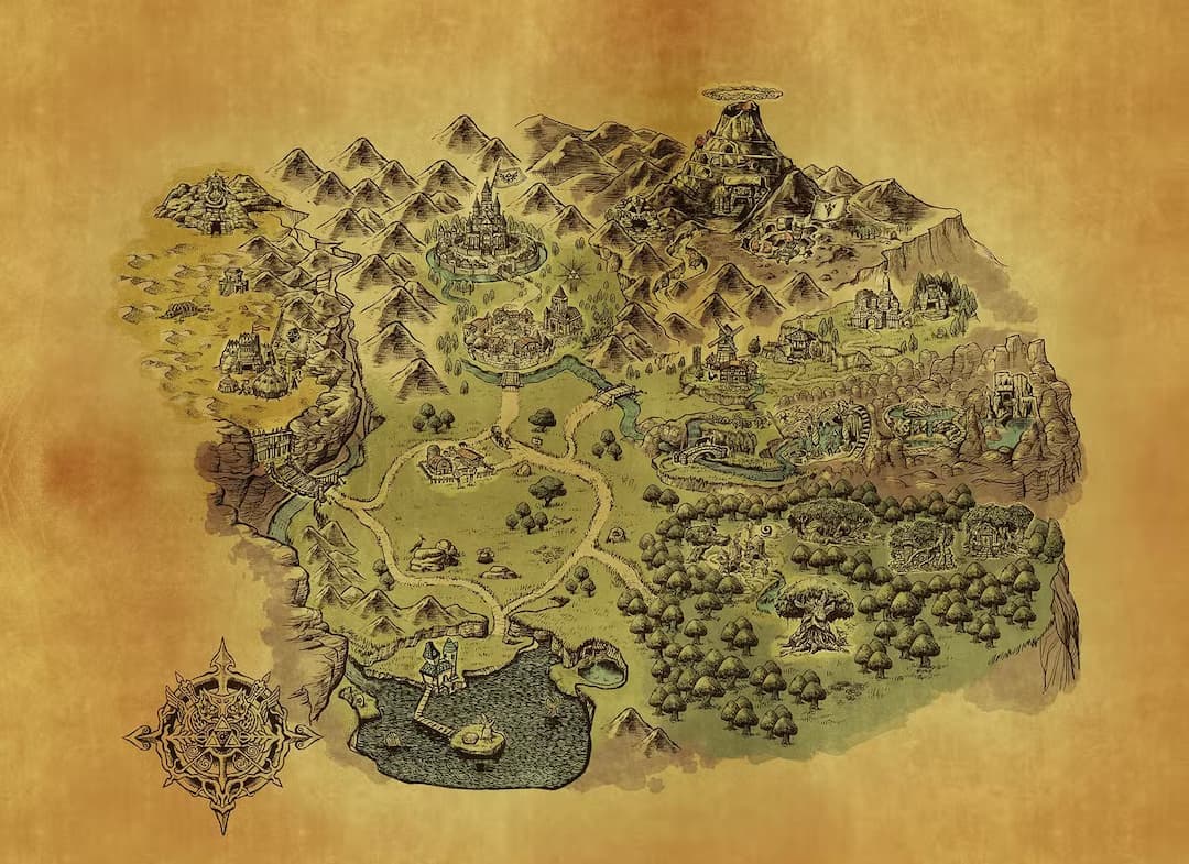 Mapa oficial revela mudanças reais no remake de Ocarina of Time