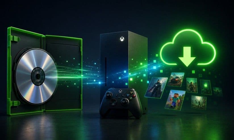 Xbox pode liberar conversão de jogos físicos em digitais este mês