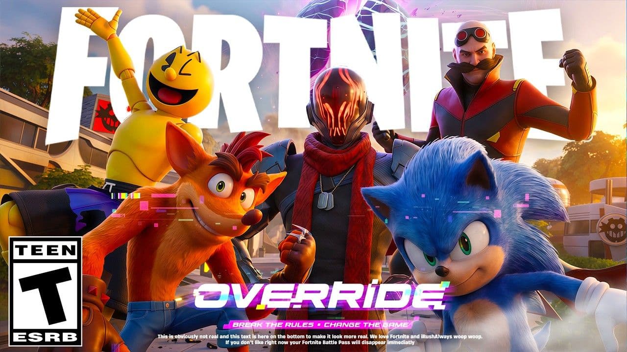 Fortnite Override: Sonic, Mega Man, Joker e mais ícones do games chegando