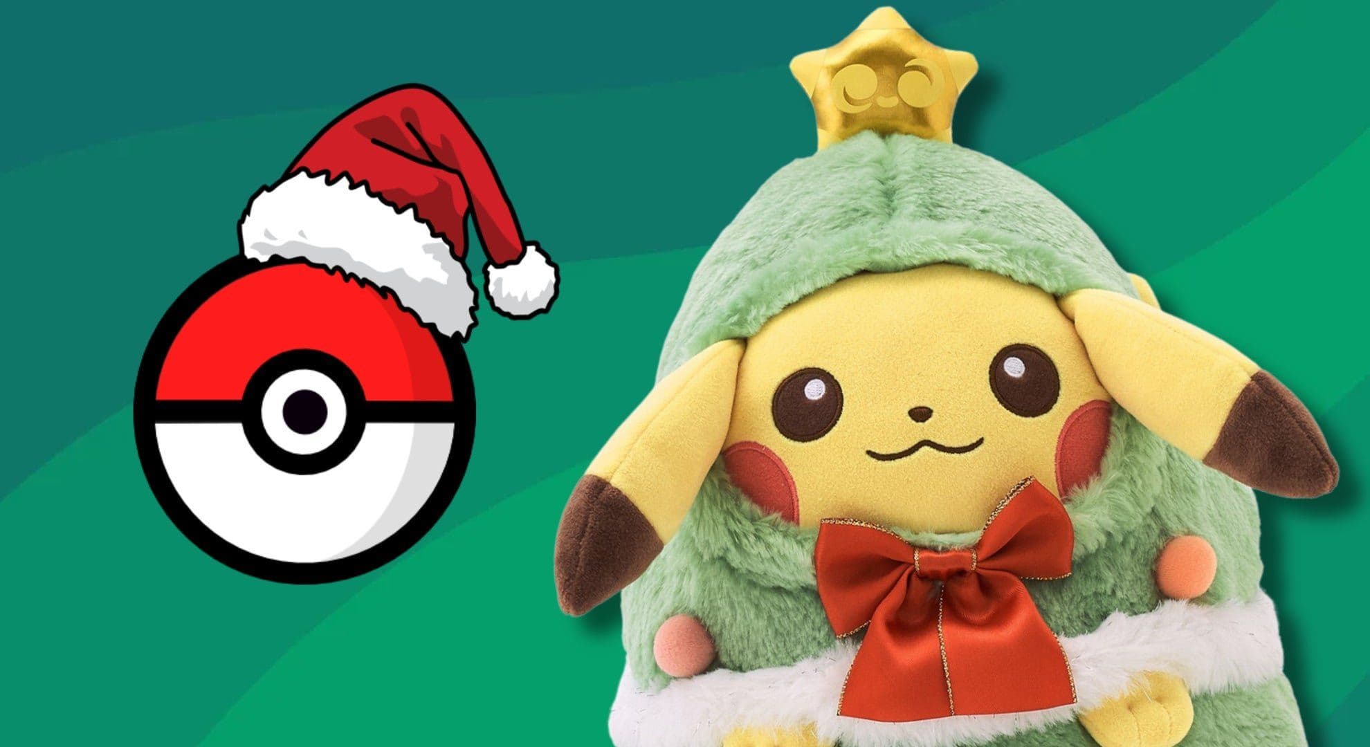 Pokémon revela coleção de pelúcias de Natal com Pikachu arvorezinha