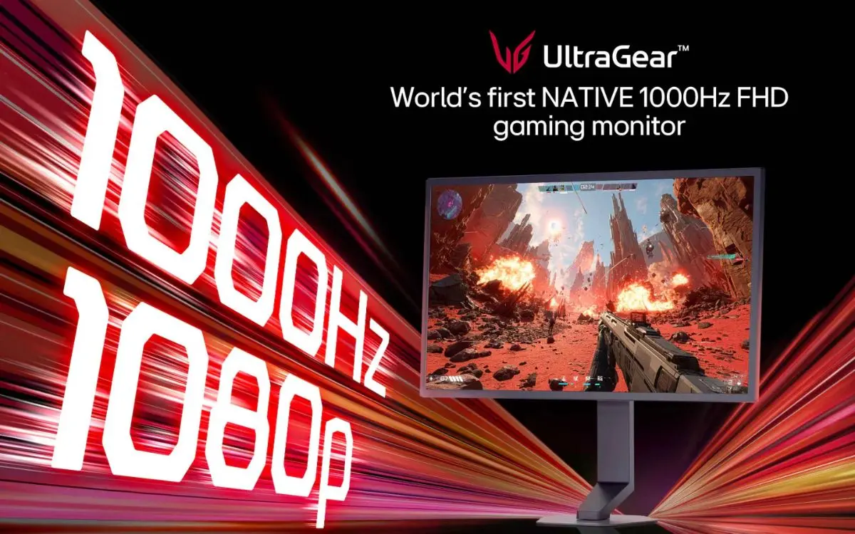 LG UltraGear 25G590B: o primeiro monitor gamer com 1.000 Hz nativos