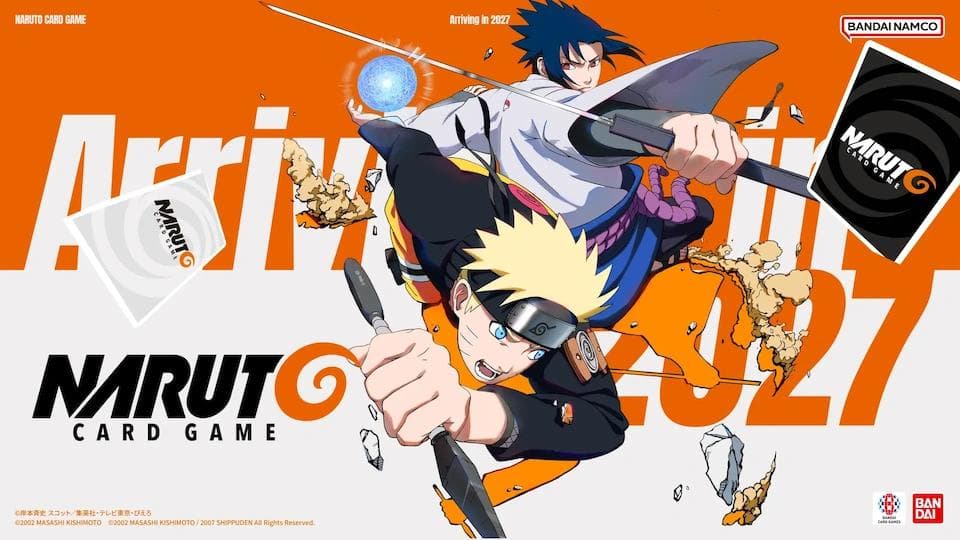 Naruto Card Game revela cartas e regras; lançamento em 2027