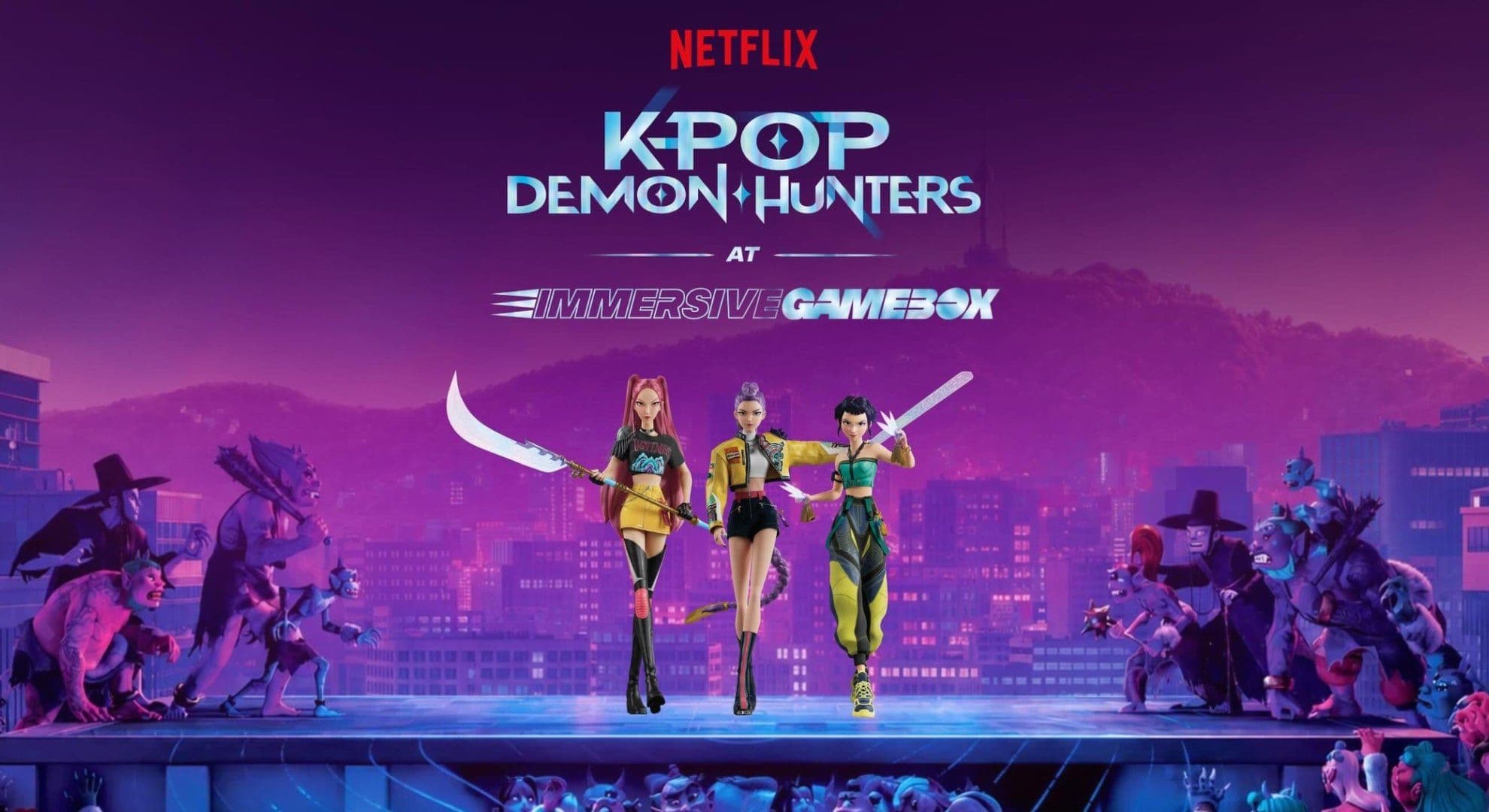 Guerreiras do K-pop ganha experiência imersiva com a Immersive Gamebox em 2027