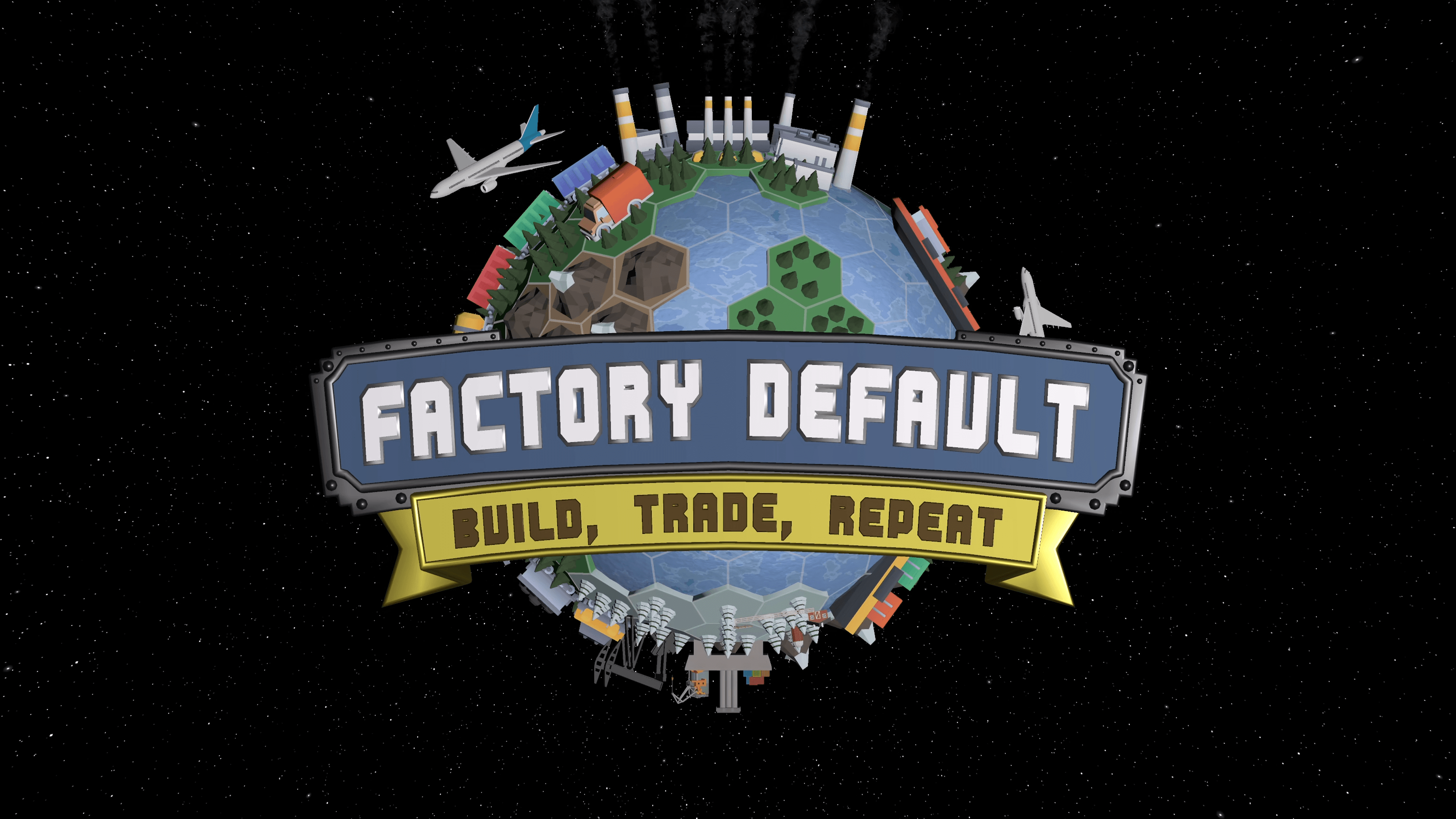 Factory Default: construa um império industrial num planeta Terra em 3D