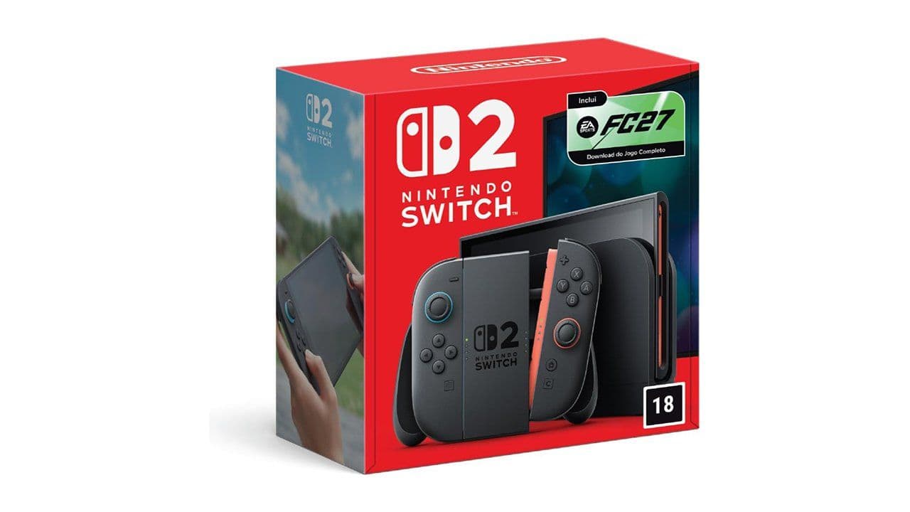 Amazon abre pré-venda do bundle Nintendo Switch 2 com EA Sports FC 27