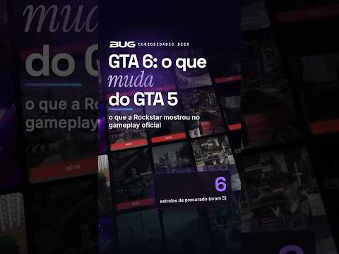 GTA 6: o que muda de VERDADE do GTA 5 (gameplay oficial)